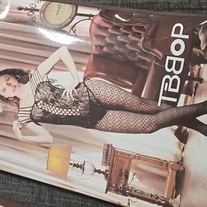 NWT TBBOP OPEN CROTCH LACE LINGERIE... ONE SIZE..   #7619